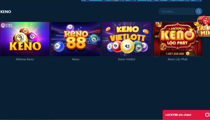 Game Keno có cách thức tham gia đơn giản, nhiều hình thức đặt cược