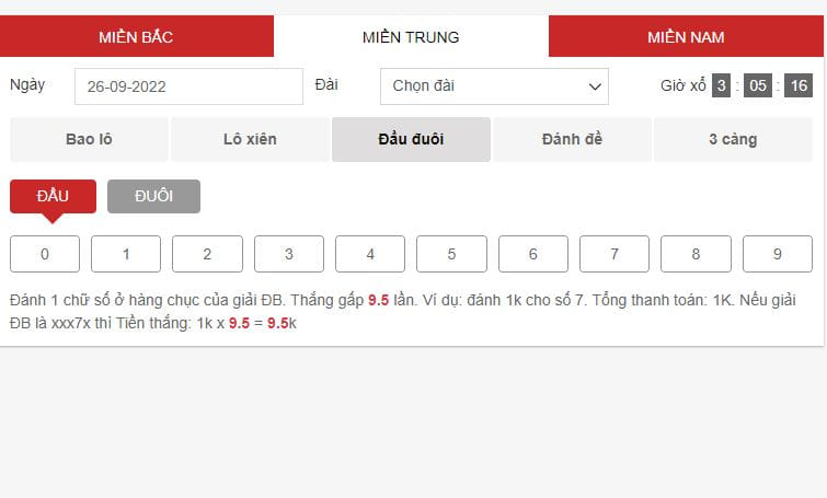 Đánh lô đề miền Trung đơn giản, cơ hội trúng phần thưởng lớn cao