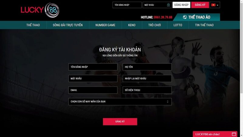 Các bước đăng ký ID tại Lucky88 cho cược thủ 