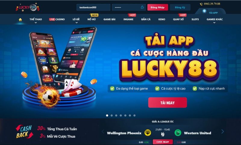 Nhà cái Lucky88.vin có sự phát triển nhanh chóng