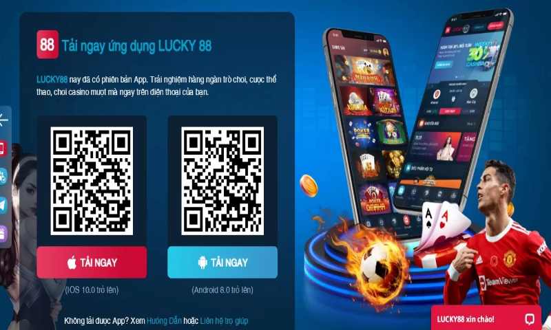 Hướng dẫn tải app lucky88 cho 2 hệ điều  hành