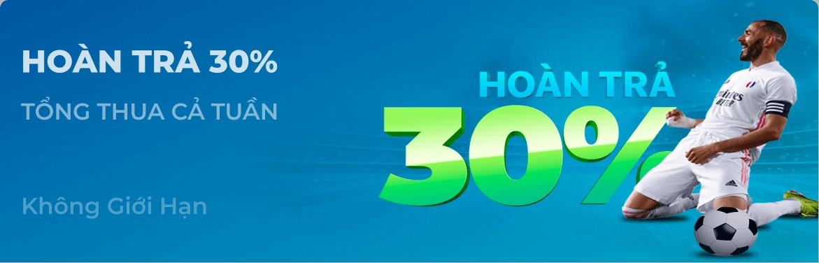 Hoàn trả 30%